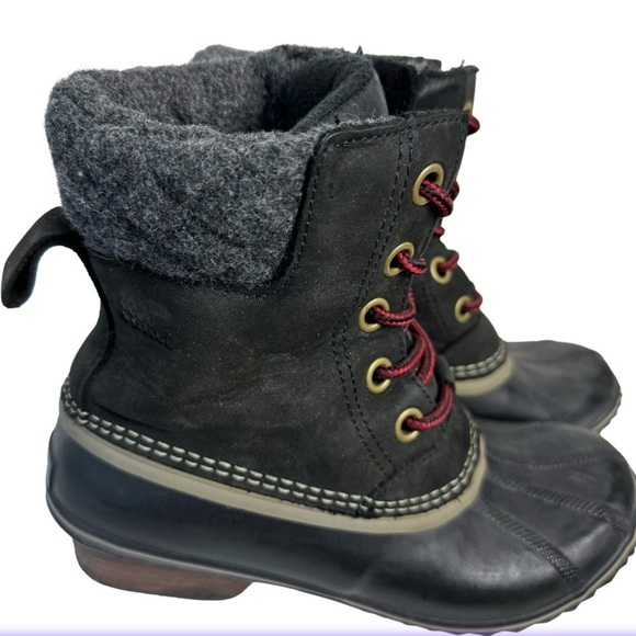 Sorel Slimpack II Lace up Snow-boots Black Size 8.5 - Picture 14 of 15